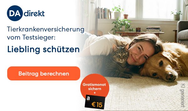Tierkrankenversicherung: erster Monat beitragsfrei