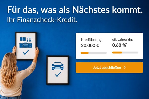 Kreditvergleich: über 20 Partnerbanken auf einmal